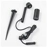 1,5W LED Garden Spotlight black LED changeable Illuminant 12VAC/DC Warm white 3000K
