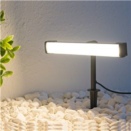 LED garden spotlight, swivelling with ground spike 12VAC/DC 5.5W 3000K