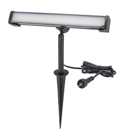 LED garden spotlight, swivelling with ground spike 12VAC/DC 5.5W 3000K