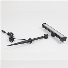 LED garden spotlight, swivelling with ground spike 12VAC/DC 5.5W 3000K
