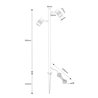 Garden spotlight MIYA 2-flame 13W 12V Outdoor IP65 3000K