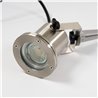 LED garden spotlight 230V, stainless steel IP68