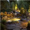 LED garden spotlight 230V, stainless steel IP68