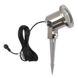 LED garden spotlight 12V, stainless steel IP68