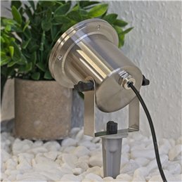 LED garden spotlight 12V, stainless steel IP68