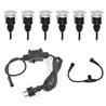 Set of 6 Mini LED Recessed Floor Light Switchable Double Color Temperature 12VDC 3 STEP DIM