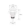 Set of 6 Mini LED Recessed Floor Light Switchable Double Color Temperature 12VDC 3 STEP DIM