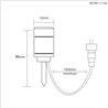 RGB+W LED Garden Light "STELLA" - 1W - 12V AC - IP65
