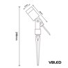 LED Garden Spotlight "Flavius" 3W 3000K 12V Silver