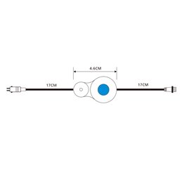 Gartus inline mini switch IP65 with plug