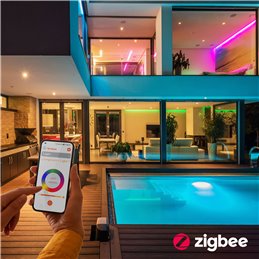 Zigbee RGBW LED Controller 4 Channel 12-24VDC Multifunction LED Strip Panel Controller