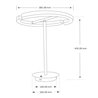 LED table lamp Vega 18W 3000K in black including USB charger and power adapter