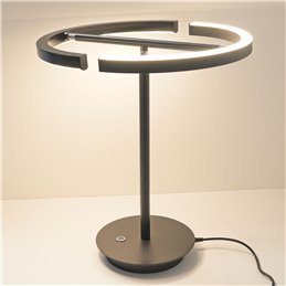 LED table lamp Vega 18W 3000K in black including USB charger and power adapter