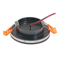 LED recessed spotlight 12VDC DIMMBAR 6W 3000K front & side