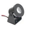 1W Mini LED Surface Mount Spotlight "Alyana" black 3VDC 350mA 3000K