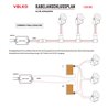 1W Mini LED Surface Mount Spotlight "Alyana" Silver 12VDC 3000K