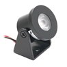 1W Mini LED Surface Mount Spotlight "Alyana" black 12VDC 3000K