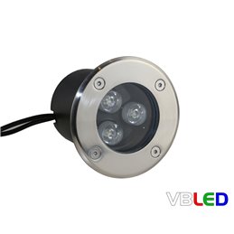 LED recessed floor luminaire "Clementia" 3W 12V