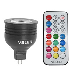 RGB+WW Illuminant Dimmable incl. Remote - MR16/GU5.3 -3000K 7W