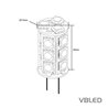 LED bulb - G4 - 2,2W - 10-30V DC
