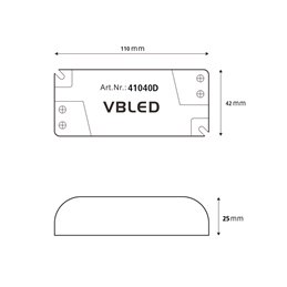 LED power supply unit constant current / 320-350mA / 9W